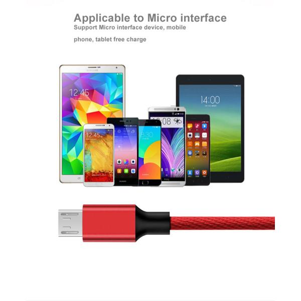 3.3ft 1M Braided USB2.0 A Male Micro USB Sync Data Computer Connection Cable