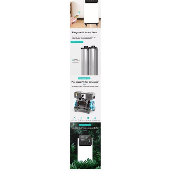 Class II Home Hospital 8 Litre Oxygen Concentrator For O2 Maker