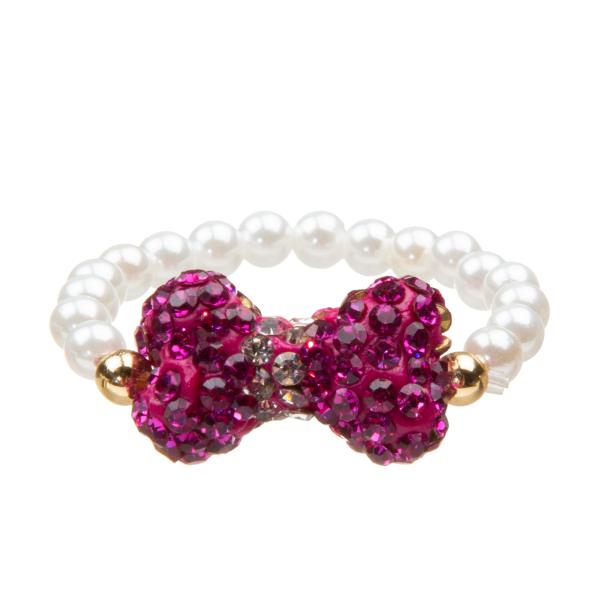 Quality Lovely Bow Tie Handmade Beads Bracelets Set for sale