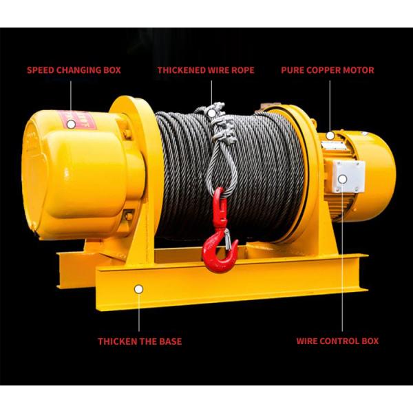 1000kg Mini 10m/Min Electric Cable Hoist Winch