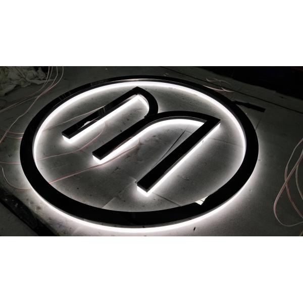Illuminated Backlit Stainless Steel Letters Signs 5000K For Hospitals
