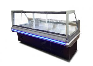 China Custom Deli Display Refrigerator Big Window Glass Meat Display Fridges wholesale