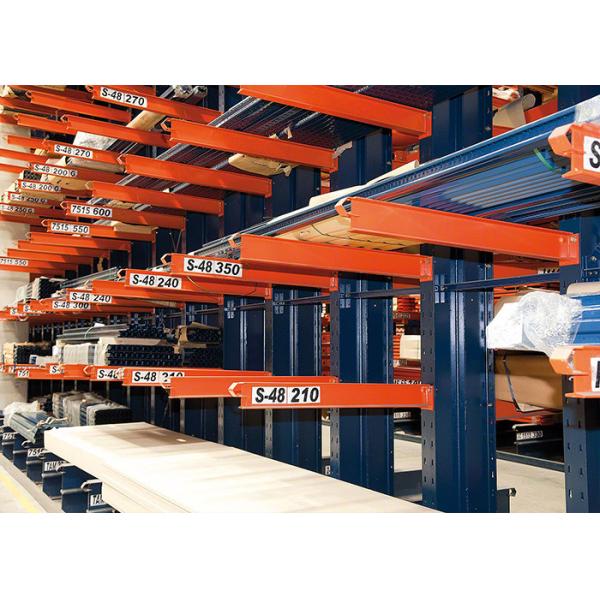 Industrial Steel Cantilever Pipe Rack For Heavy Duty Warehouse CE Certificate