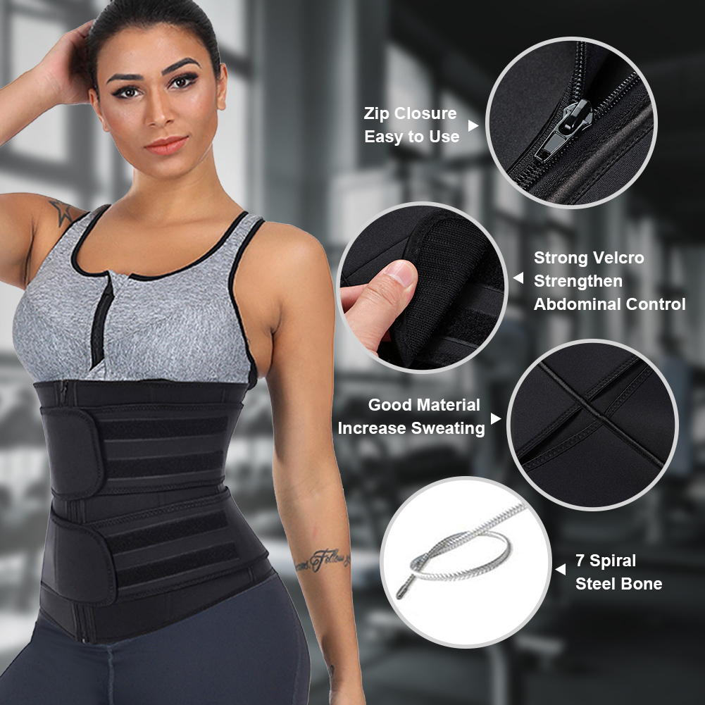 7 Days Sample Order Lead Time Supported Waist Shaping Neoprene Waist Trainer Girdles