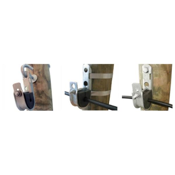 FTTH Adjustable Carbon Steel Suspension Clamp Hook 12-20MM J Hook