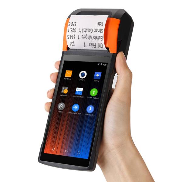 Android Handheld Mini Printer PDA Barcode Scanner 70mm/s