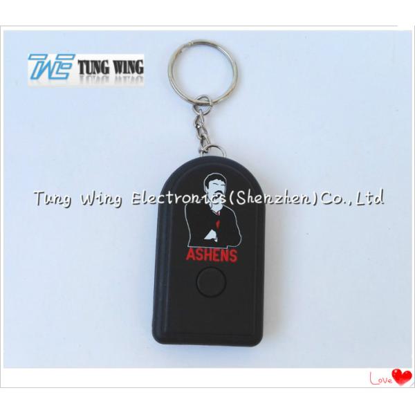 Non - Toxic Black Car Sound Music Keyring Battery Replaceable