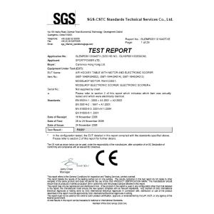 PLUSONE SPORTS TECHNOLOGY CO., LTD. Certifications