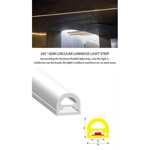 Flexible LED Silicone Neon Strips 15*13 180 Degree Circular Outdoor LED Neon Flex Light