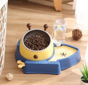 China Automatic Cat Dry Food Dispenser ABS Raised Dog Bowls With Microchip wholesale