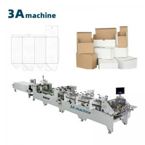 China Corrugated Box Folder Gluer Machine for 2-3 Layers Corrugated and Cardboard 250g-650g on sale