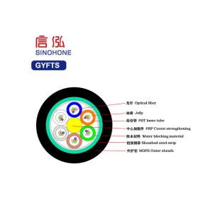 Lightweight Self Supporting Aerial Cable , Duct Fiber Optic Cable