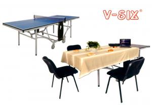 China Multipurpose Blue Ping Pong Table , Outdoor / Indoor Weatherproof Table Tennis Table on sale