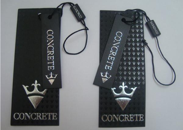Quality Custom Printed Paper Garment Hang Tags Matt Lamination Spot UV Name Tags For Clothing for sale