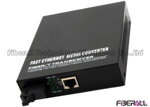 Standalone Single Mode Fiber Media Converter Internal Power Adapter 80Km