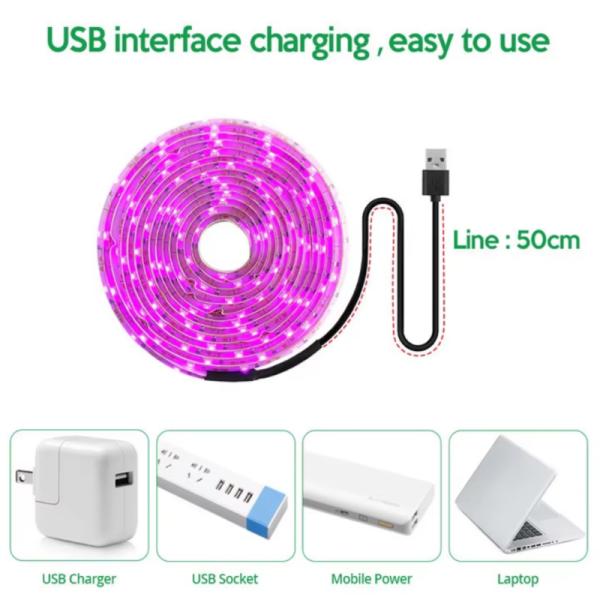 Full Spectrum Plant Strips Indoor Waterproof Lighting LED Grow Light Strips