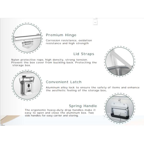 Conveniently Installed Aluminum Alloy Camping Kitchen Box with and Customized Support