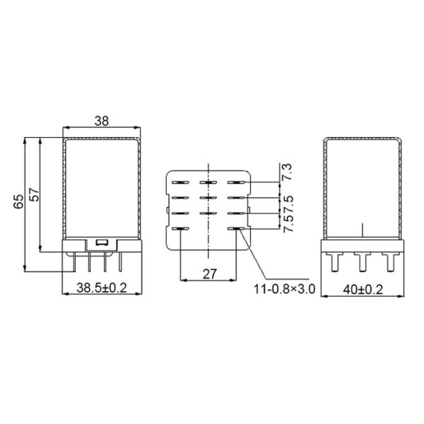 40A Power Relay Maxi Relays 12 VDC Coil Voltage PCB Mounting Monostable DC 50 Ω Coil Resistance