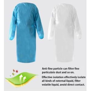 China Pharmacy Waterproof 100% Cotton Isolation Gowns Infection Control wholesale