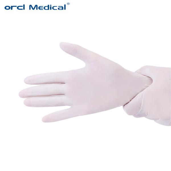 Quality High Elasticity Rubber Latex Surgical Gloves For Food Processing for sale