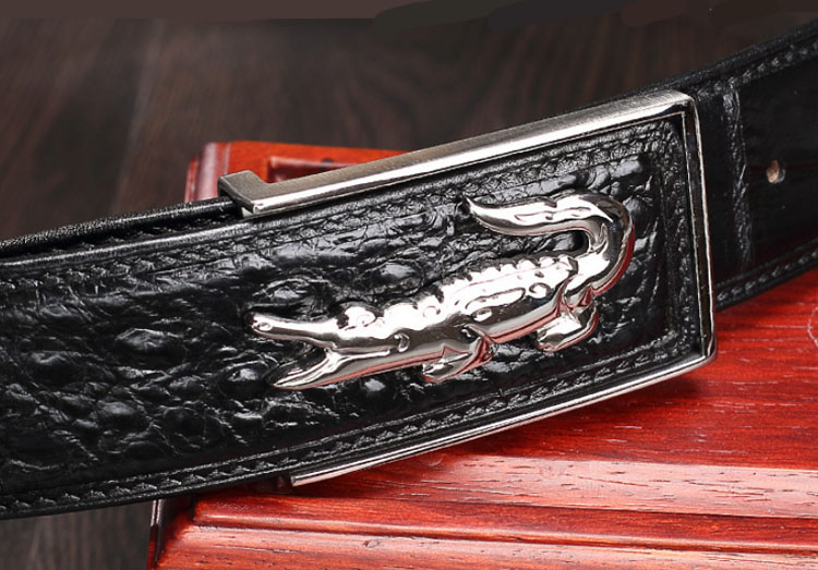 Dongguan factory supply origin new alligator belt crocodile leather men's belts
