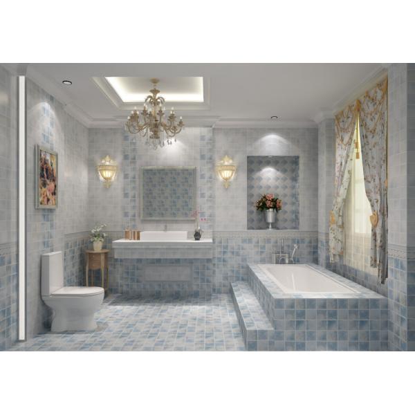 Black And White Glass Mosaic Tiles , 3D Triangle Round Marble Mosaic Wall Tile 30x30