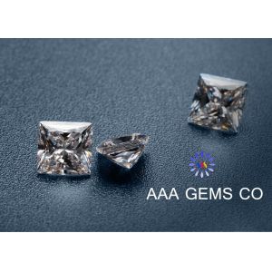 Supper White Princess Square Classic Moissanite Diamond 1.96ct