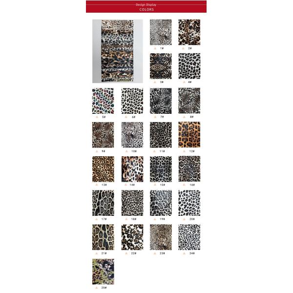 Versatile Soft PU Synthetic Leather Leopard Print Elastic Bottom