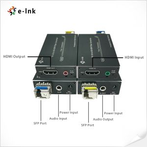 Micro Mini 4K HDMI Fiber Extender with External Audio