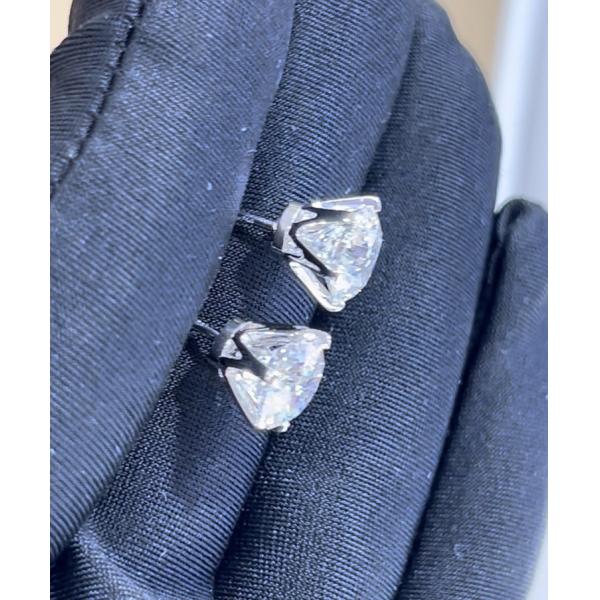 Classic T Six Prongs Lab Grown Diamond Ring Stud Earrings Factory customization Engagement