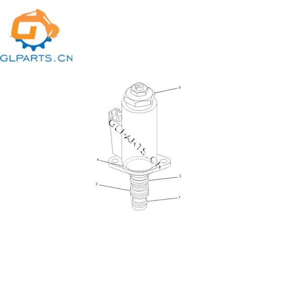 Hydraulic Solenoid Valve Excavator Electrical Parts 1211491 For Catepillar E320B E320C