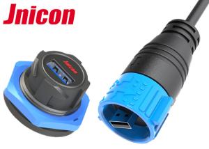 China Jnicon Waterproof USB Connector Panel Mount A Type Single Port For Data Transmission on sale
