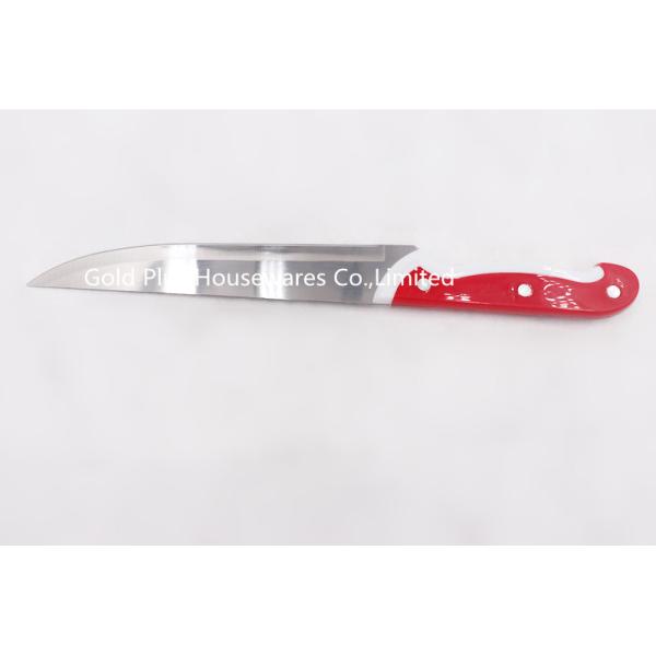 1.1mm Cooking knife with plastic handle stainless steel professional custom red chinese chef knife