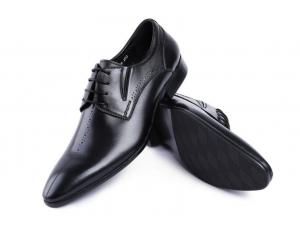 China Brand Wingtip Oxford Luxury Mens Leather Dress Shoes , Carved Genuine Leather Shoes wholesale