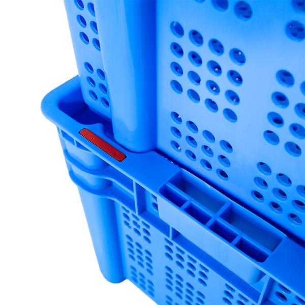 Mesh Style Dislocation Storage Plastic Moving Crate for Fruit in Customized Color