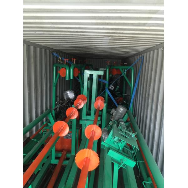 Large Capacity Automatic Chain Link Fence Machine 2.8T Servo Motor Driver Control