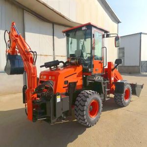 China High Operating Efficiency Compact Loader Backhoe with BOXINHUASHENG Hydraulic Valve wholesale