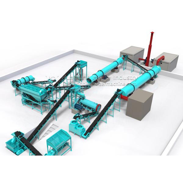 2-5Tons Organic Granulator Fertilizer Production Line with New Type Organic Fertilizer Granulator Machine