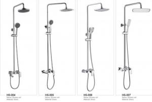 China Brass Bathroom Ceiling Rain Shower Faucet Set With Single Handle wholesale