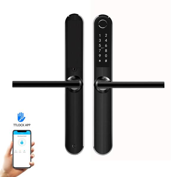 Quality SS Sliding Door Lock 38mm Panel Width With 4x AAA Batteries for sale