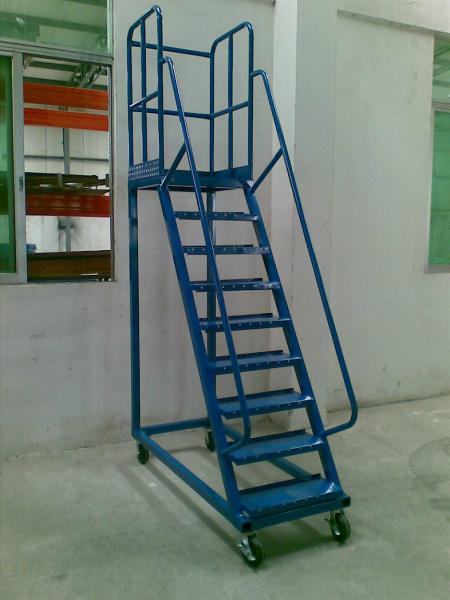 Quality Manual Picking High Climbing Ladder Industrial Equipments with Movable Wheel for sale