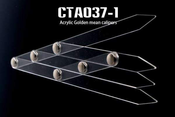 Quality OEM Acrylic Golden Mean Calipers , Fibonacci Gauge , Golden Ratio Design Tool for sale
