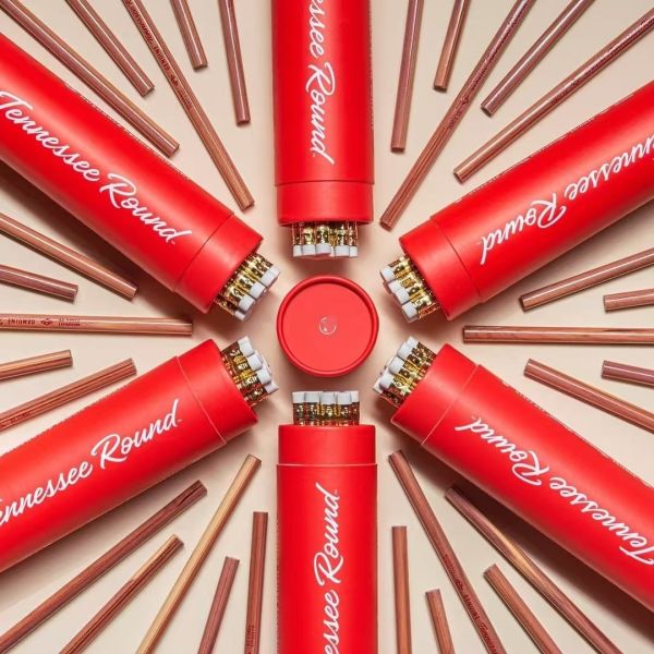 Customizable Eco Kraft Paper Tube with Metal Lid for Biodegradable Cylinder Packaging