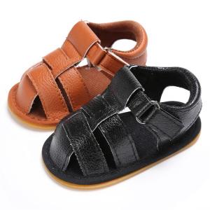 China Wholesale cheap infant Sandals Rubber soft-sole 0-2years Toddler baby shoes for Boy wholesale