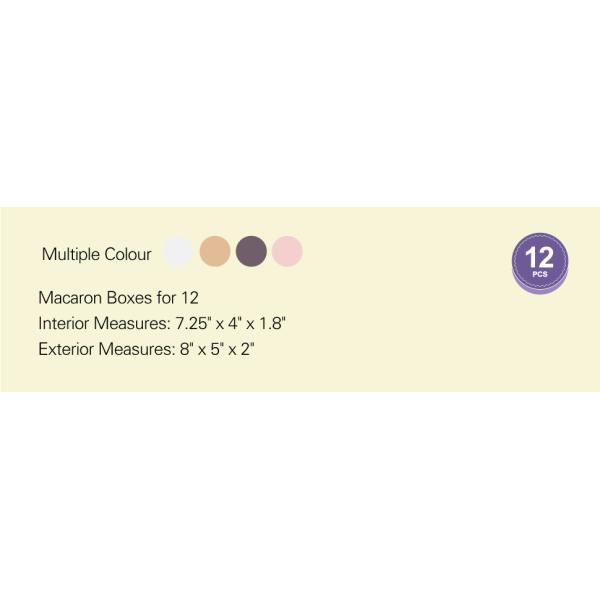 Macaron Packaging Boxes with Window Kraft Macaron Boxes 12 Macaron Boxes, Macaron Gift Box for 12
