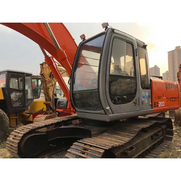 Red Hitachi EX200-5 Excavator 20 Tons Isuzu Engine 3293 Working Hours 90% Undercarriage