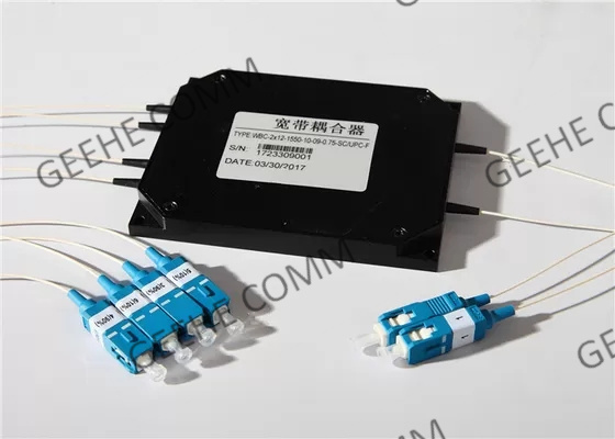China 2×4 Fan Out 1480nm Fused Fiber Optic WDM Module wholesale