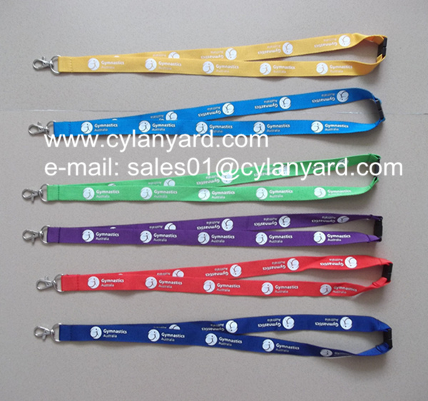 Cheap printed neck lanyards, colour lanyard with id badge,