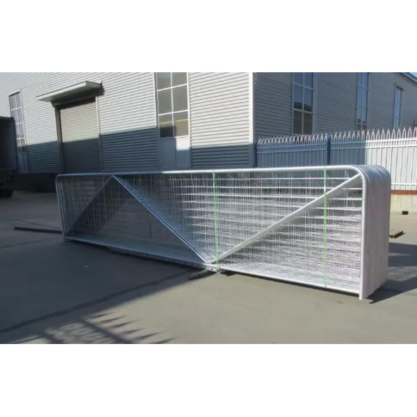 Low Carbon Steel Farm Fence Gate 1.5M Height I Stay Galvanized Iron Field Gates