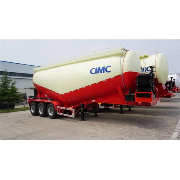 50-55cbm Bulk Cement Powder Tankers Truck for Sale-CIMC Manufacturer